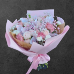 Bukiet mix w kolorach różu - obrazek 2