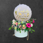 Dzień Mamy Flowerbox z balonem